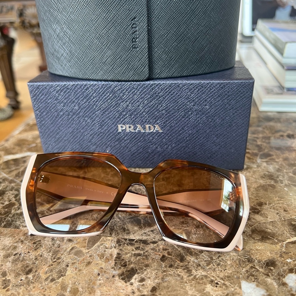 Prada Brown Tortoiseshell Sunglasses